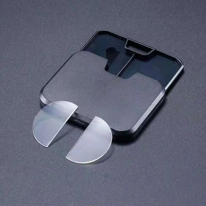 Lunettes de lecture bifocales en Silicone liquide, 2 pièces, lentilles presbytes à coller, grossisse