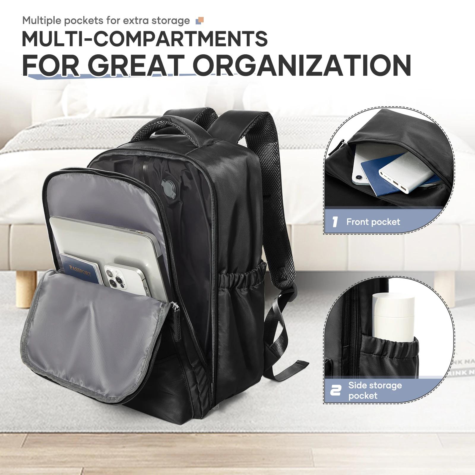 Compression sous vide pour sac à dos avec pompe manuelle, sac à dos de voyage approuvé Ryanair 40x30