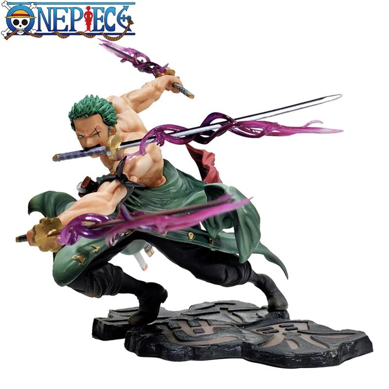 Une pièce 10CM Figure jouets Anime GK Roronoa Zoro trois lames sa-maximum PVC Action Collection Figu