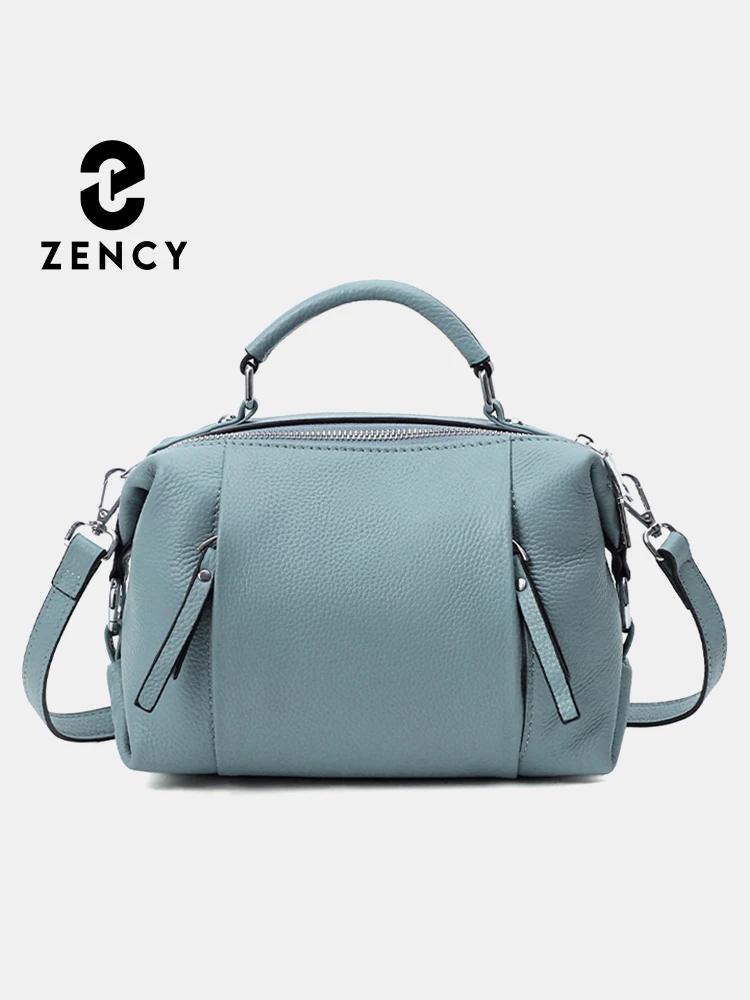 Zency – sac en cuir véritable pour femmes, fourre-tout Simple de haute qualité, petit sac à main Vin