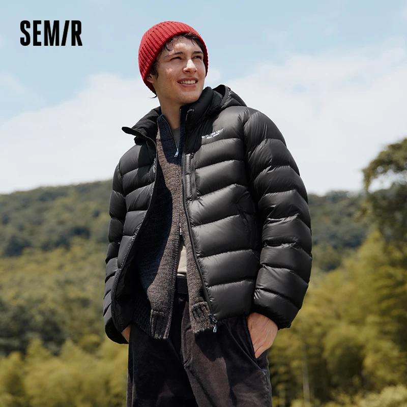 Semir doudoune hommes hiver 90% duvet remplissage léger duvet d'oie 2025 nouveau Couple amovible vêt
