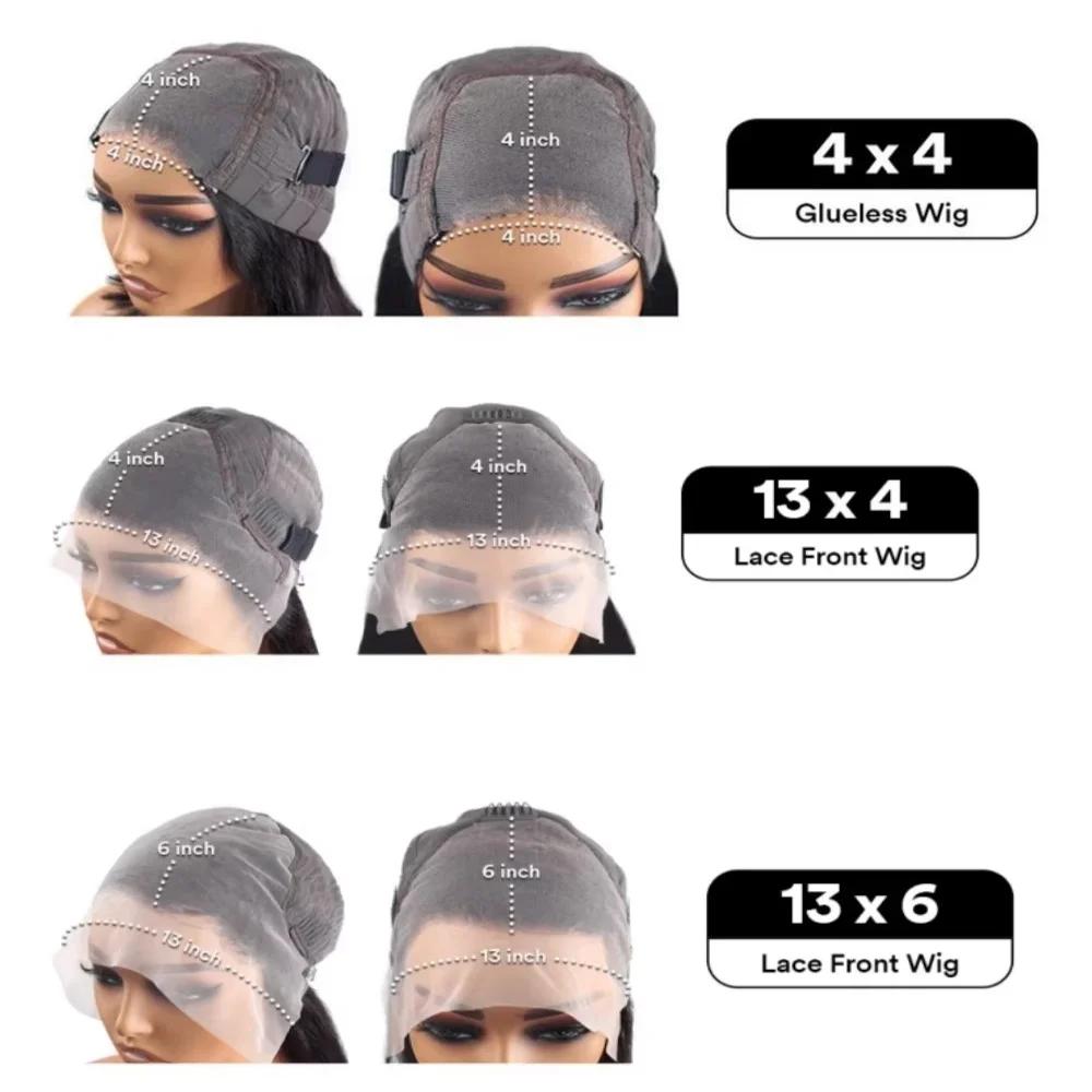 Perruque frontale en dentelle 13x6 Body Wave de 30 pouces, pré-épilée, sans colle, brésilienne, pour