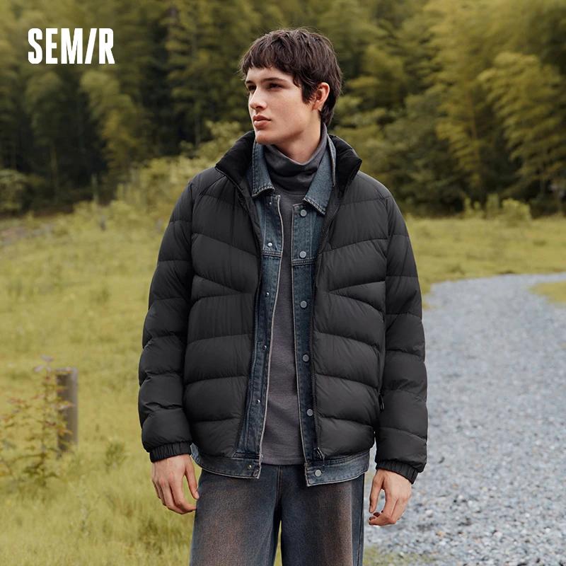 Semir doudoune hommes trois vêtements d'extérieur résistants léger mince doublure col montant haut 2