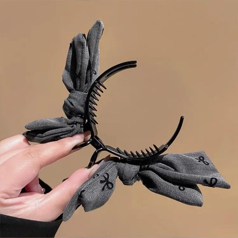 Pince à nœud rétro élégante, 1 pièce, pince à queue de cheval haute, chignon mignon, pince à cheveux