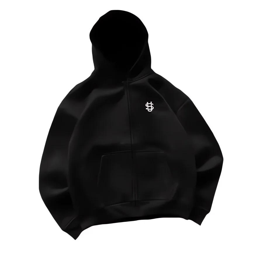 2025 automne/hiver mode broderie Harajuku Y2K sweat à capuche avec fermeture éclair femmes rue Y2K n