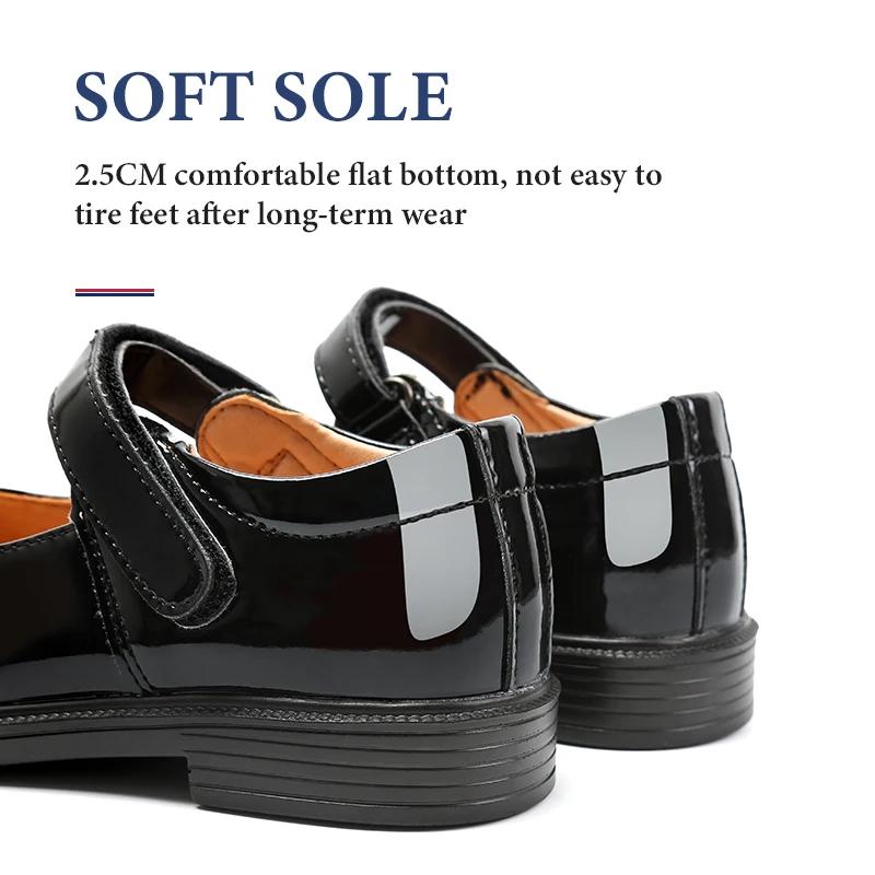 Chaussures de Performance en Cuir Souple et Astronomique pour Fille et Enfant, Style Britannique Mar