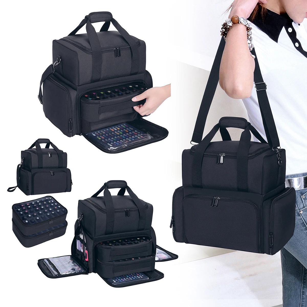 Étui de rangement de vernis à ongles de grande capacité, 80 bouteilles, rangement de voyage Portable