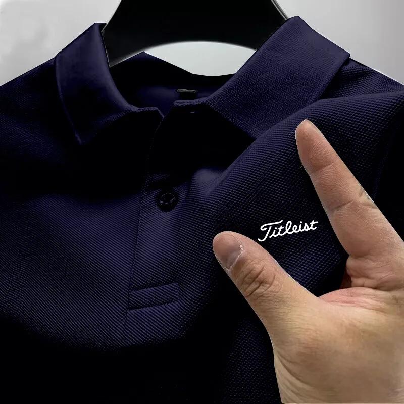 Nouveau T-shirt polo imprimé minimaliste pour homme, tendance 2026, vente chaude, tenue de golf esti