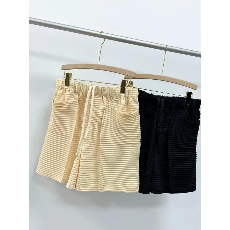 Miyake short plissé hommes 2025 printemps été nouveau short pliable décontracté personnalisé horizon