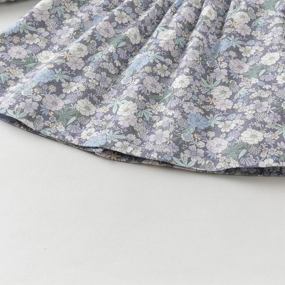 Dave Bella ensemble pantalon Long pour enfants automne doux mignon col de poupée fille imprimé haut