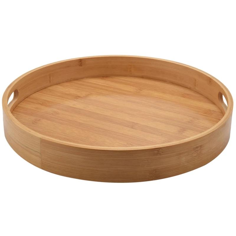 Promotion! Escalier de service rond en bambou et bois, pour plateaux quetrenci, bar à thé, petit déj
