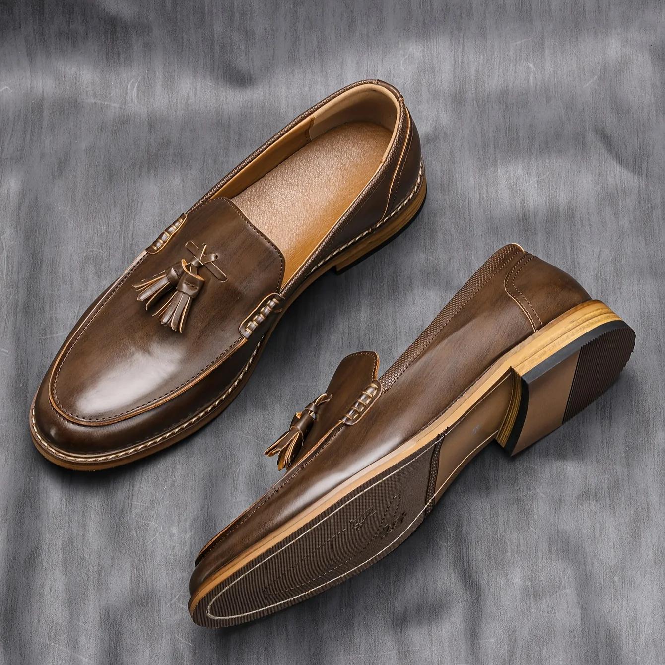 Chaussures d'été pour hommes, respirantes, à la mode, confortables, en cuir