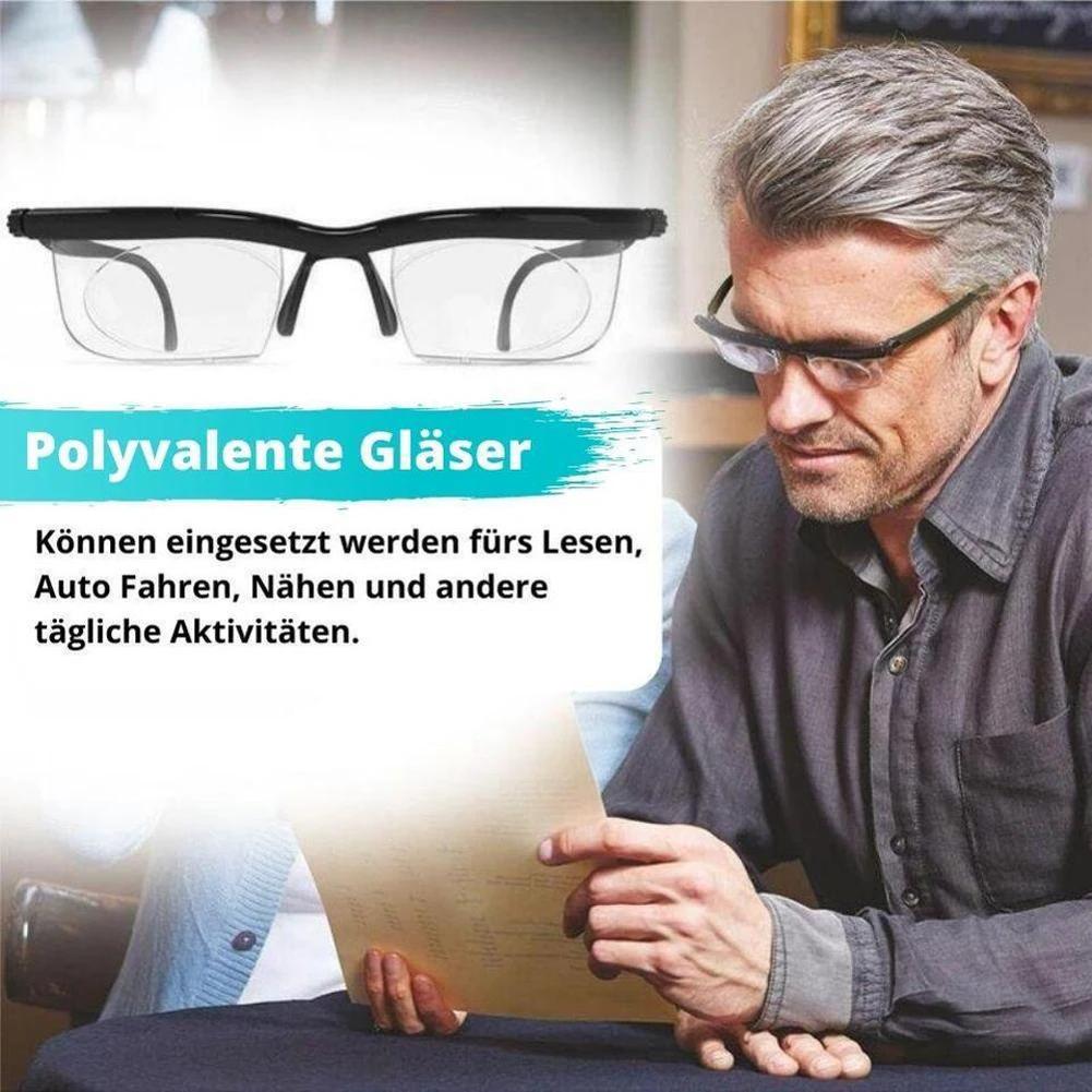 -6D à + 3D degrés réglables lunettes de lecture mise au point Variable Distance myopie presbytie lun