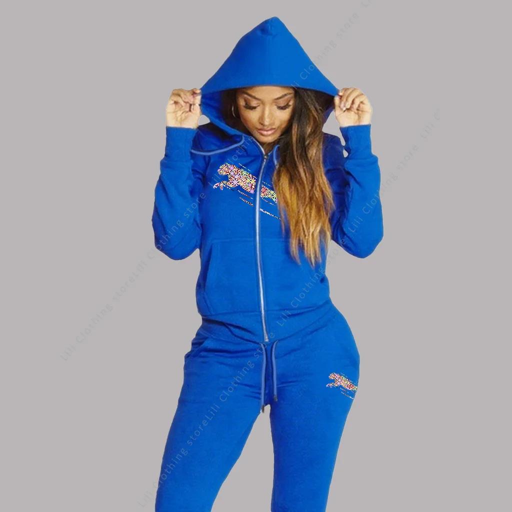 Survêtement femme sweat à capuche esthétique sweats pantalons de survêtement 2 pièces ensemble cardi
