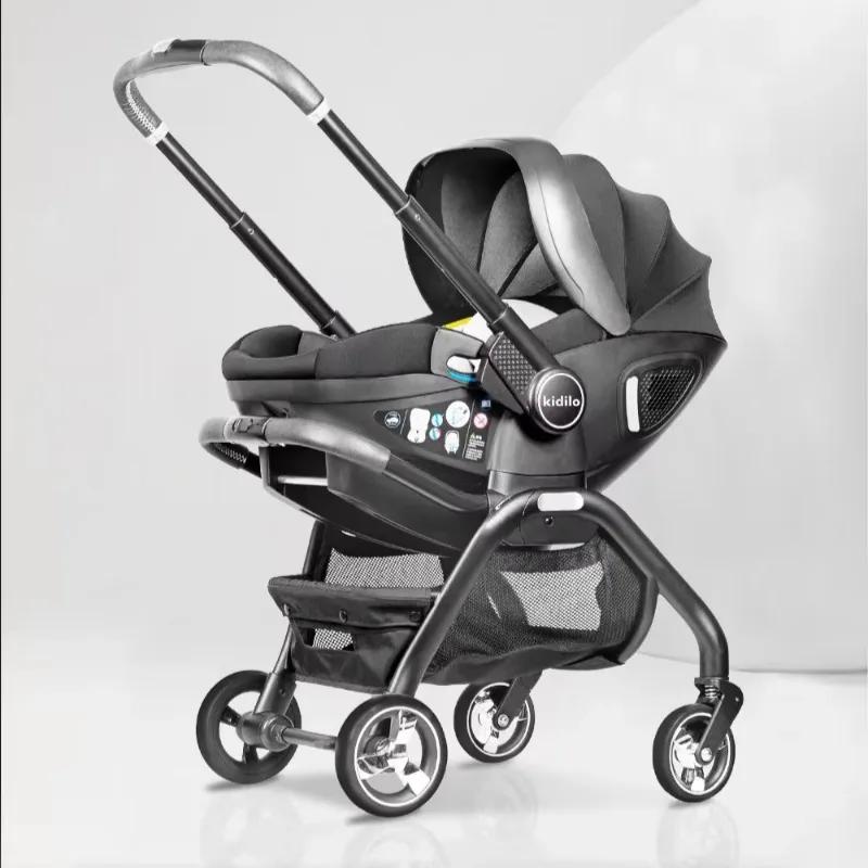 Nouvelle poussette portable 2025, siège multifonctionnel détachable, utilisable en voiture et en pou