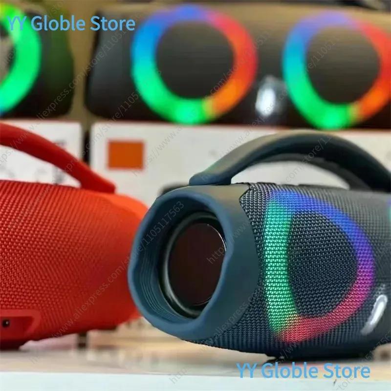 Haut-parleur Bluetooth 100 W : Boombox portable étanche à lumière RVB avec TWS 360 ° Stereo, radio