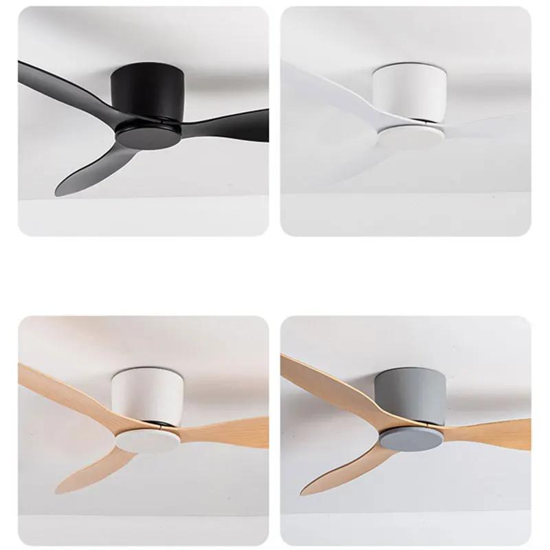 42 52 pouces ventilateurs de plafond sans lumière moteur à courant continu télécommande ventilateurs