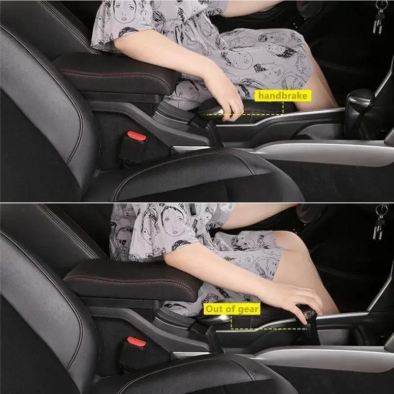 Boîte d'accoudoir de voiture, boîte de Modification de stockage de Console centrale, accessoires USB