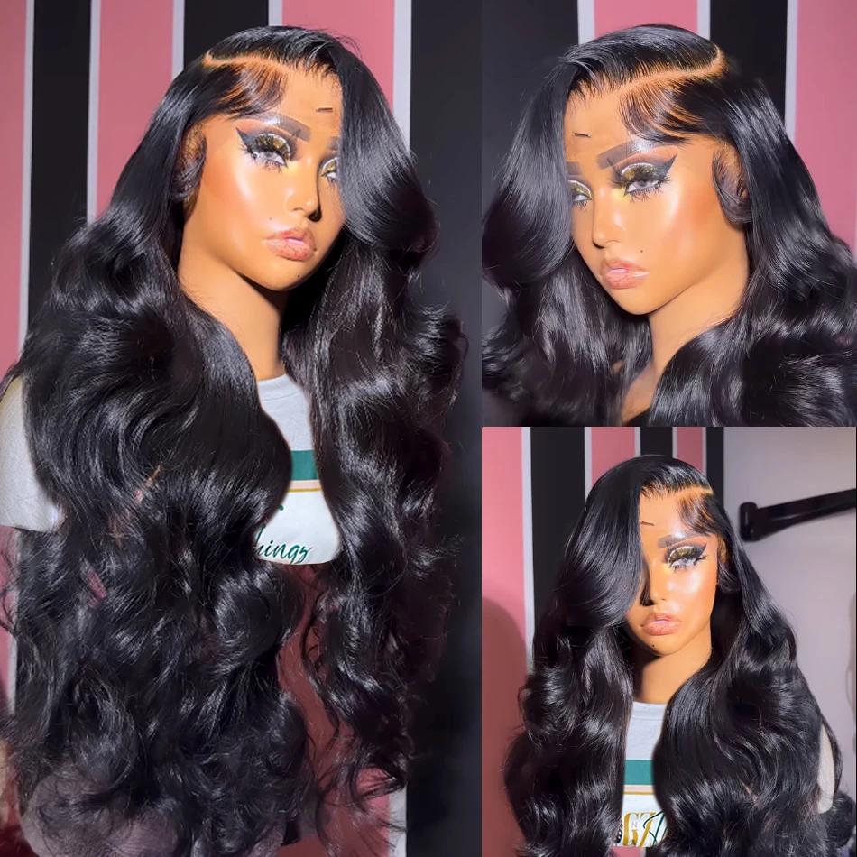 Perruque Lace Front Wig Body Wave Brésilienne Naturelle, Cheveux Humains, 13x4, 13x6, 4x4, 6x4, 5x5,