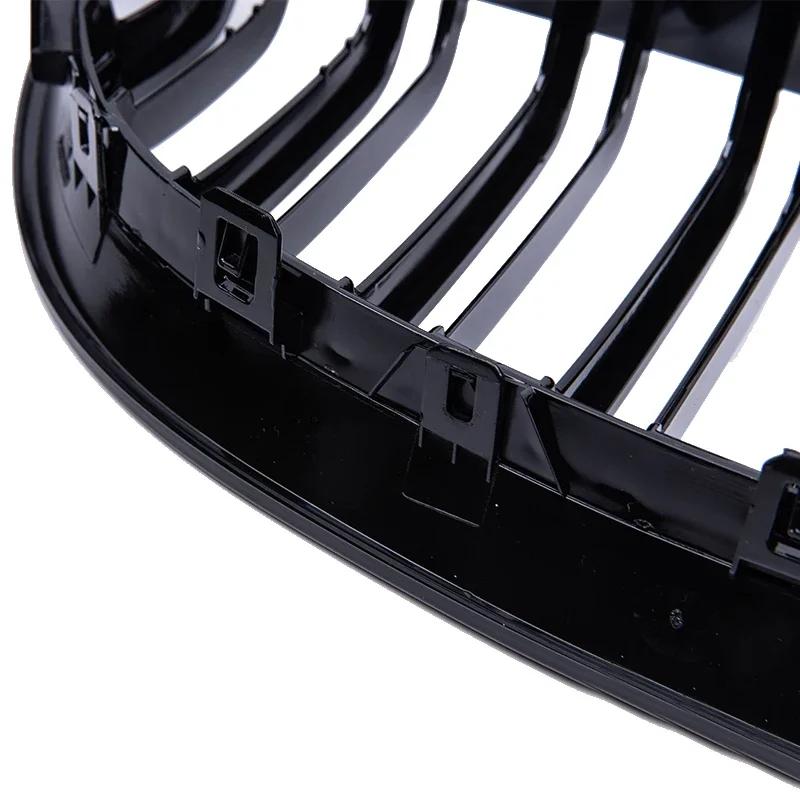 Pulleco Grille de pare-chocs avant de voiture Grilles de course de rein pour BMW E60 E61 5 série 200