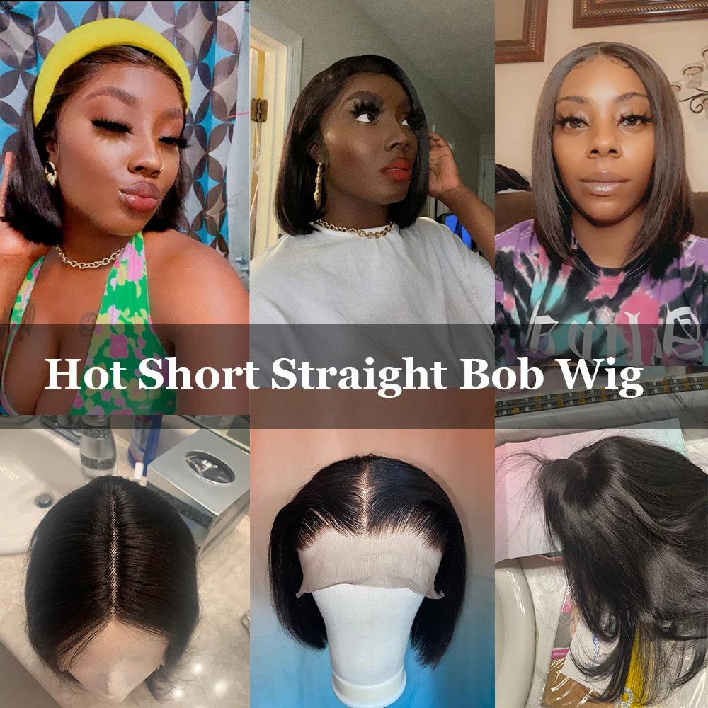 Perruque frontale en dentelle de cheveux humains perruques de cheveux humains 100% perruques Bob per