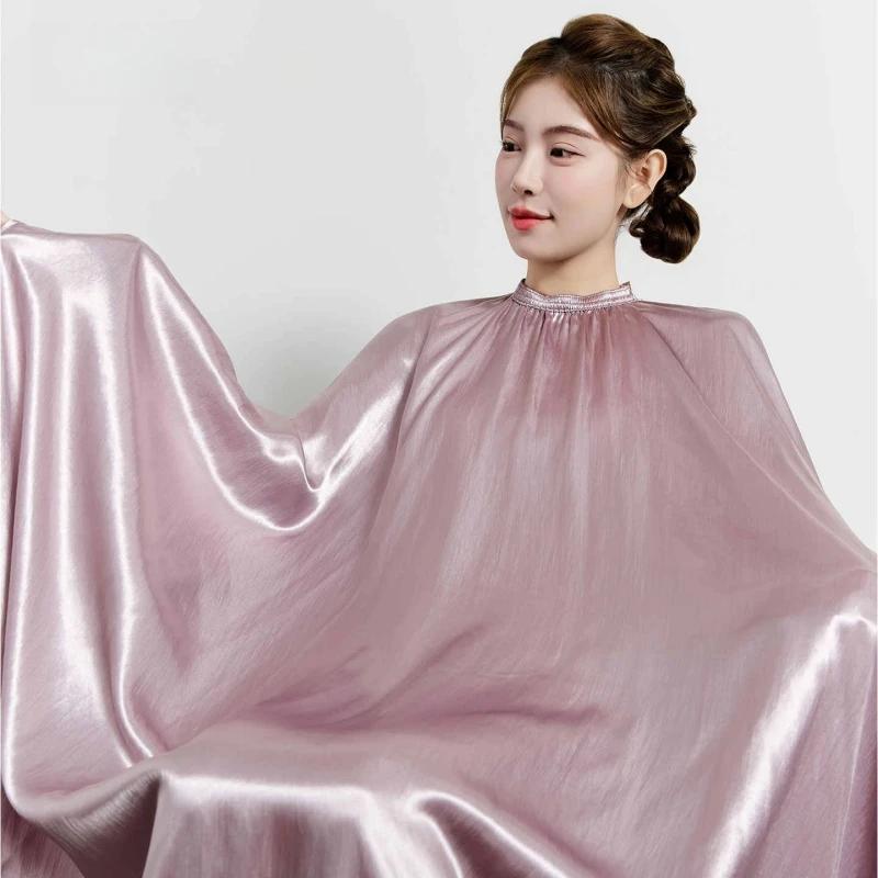 Grande taille Salon de coiffure coupe de cheveux enveloppement à manches longues coiffeur Robe Anti
