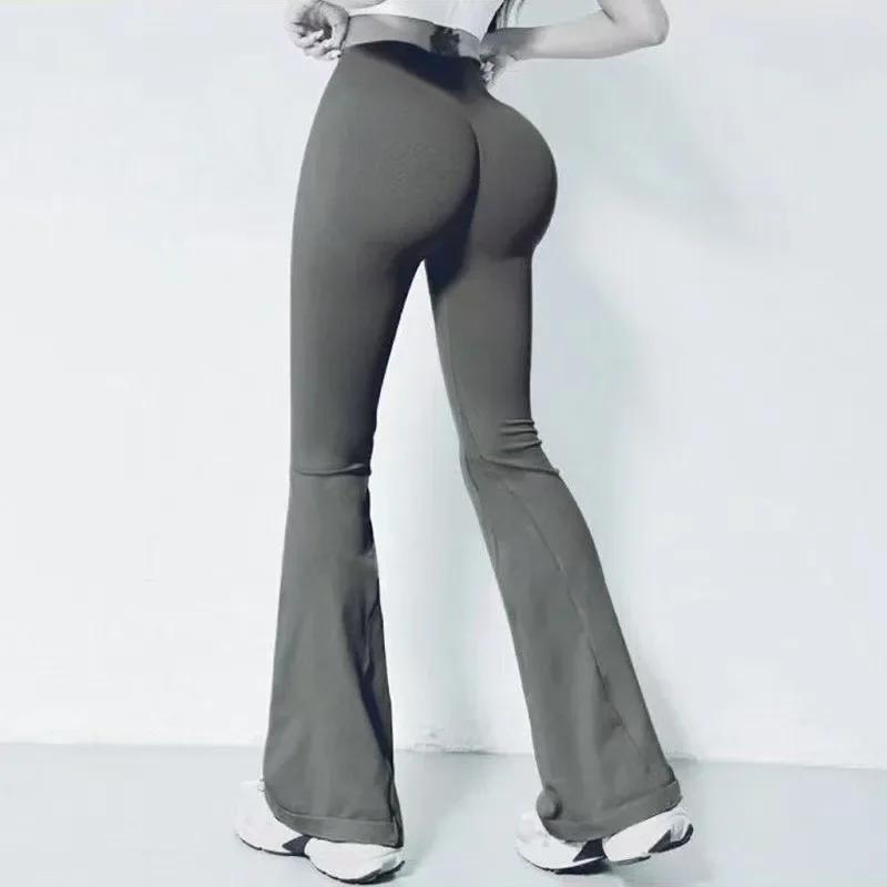 TUNIControl-Leggings évasés taille haute pour femmes, pantalons de survêtement décontractés, pantalo