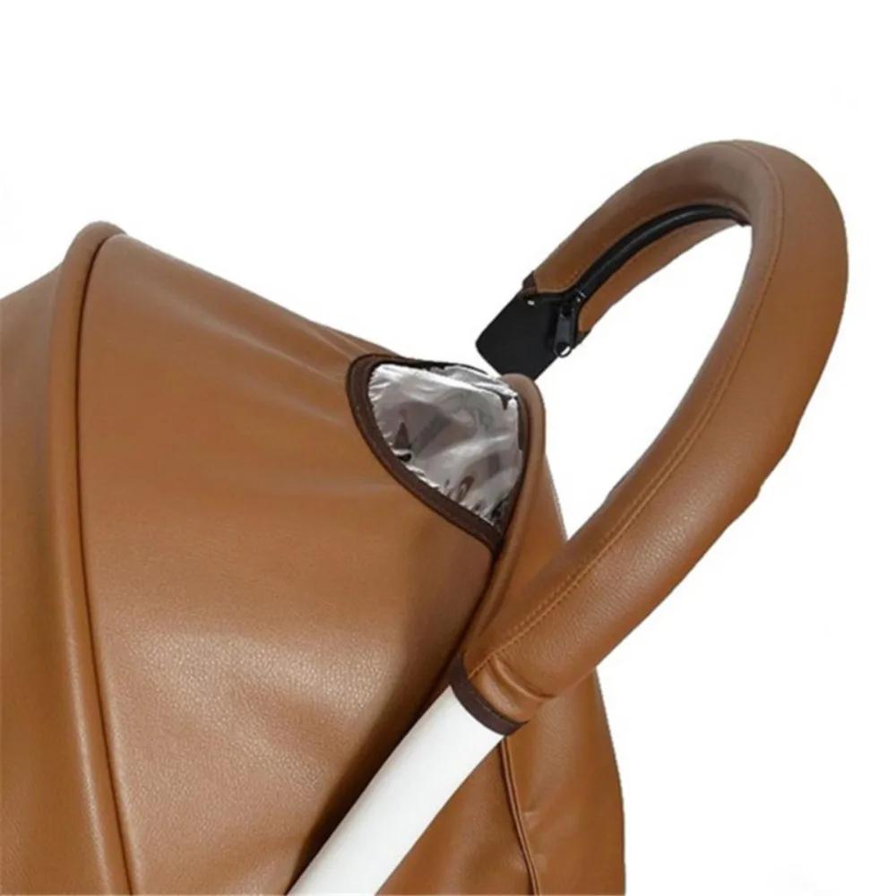 Juste de protection en cuir PU pour poignée de poussette de bébé, étui d'accoudoir de poussette, acc