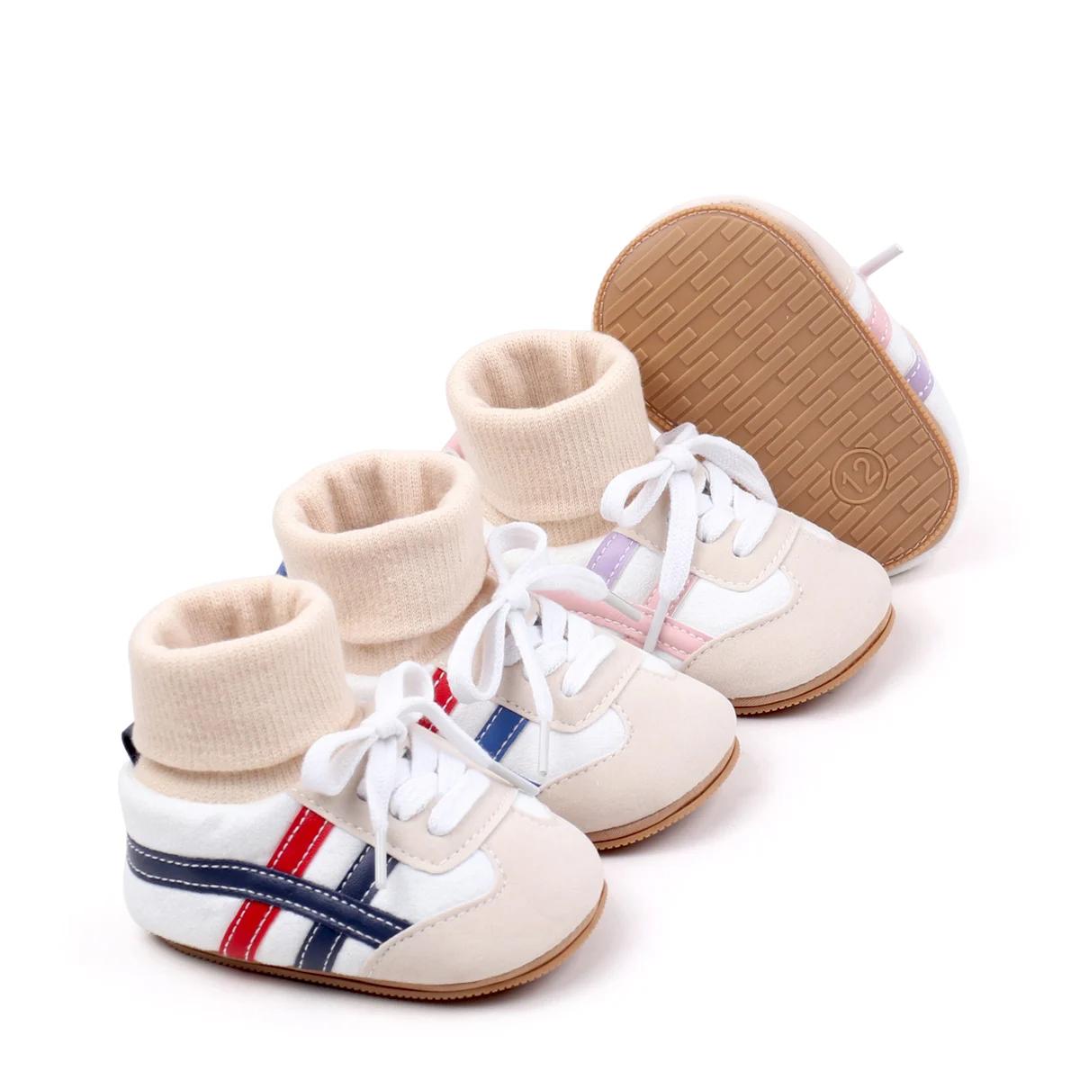 Chaussette bébé Shos automne et hiver bébé filles garçons Style couvert de cheville 0-1 ans anti-dér