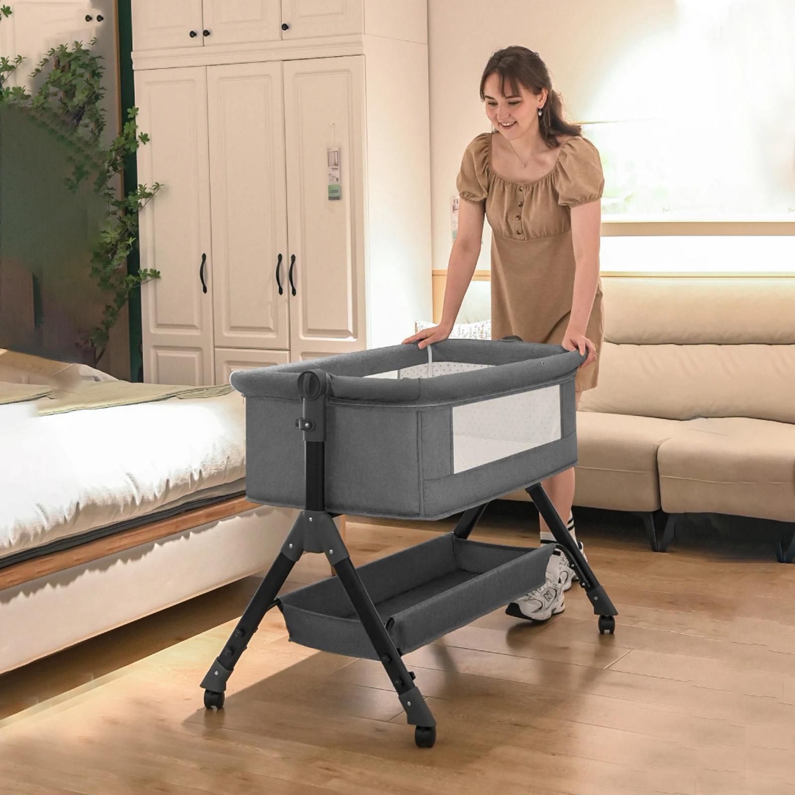 Lit à bascule pour bébé, berceaux pour bébé, berceau pour bébé, lit de voyage portable pour bébé, be