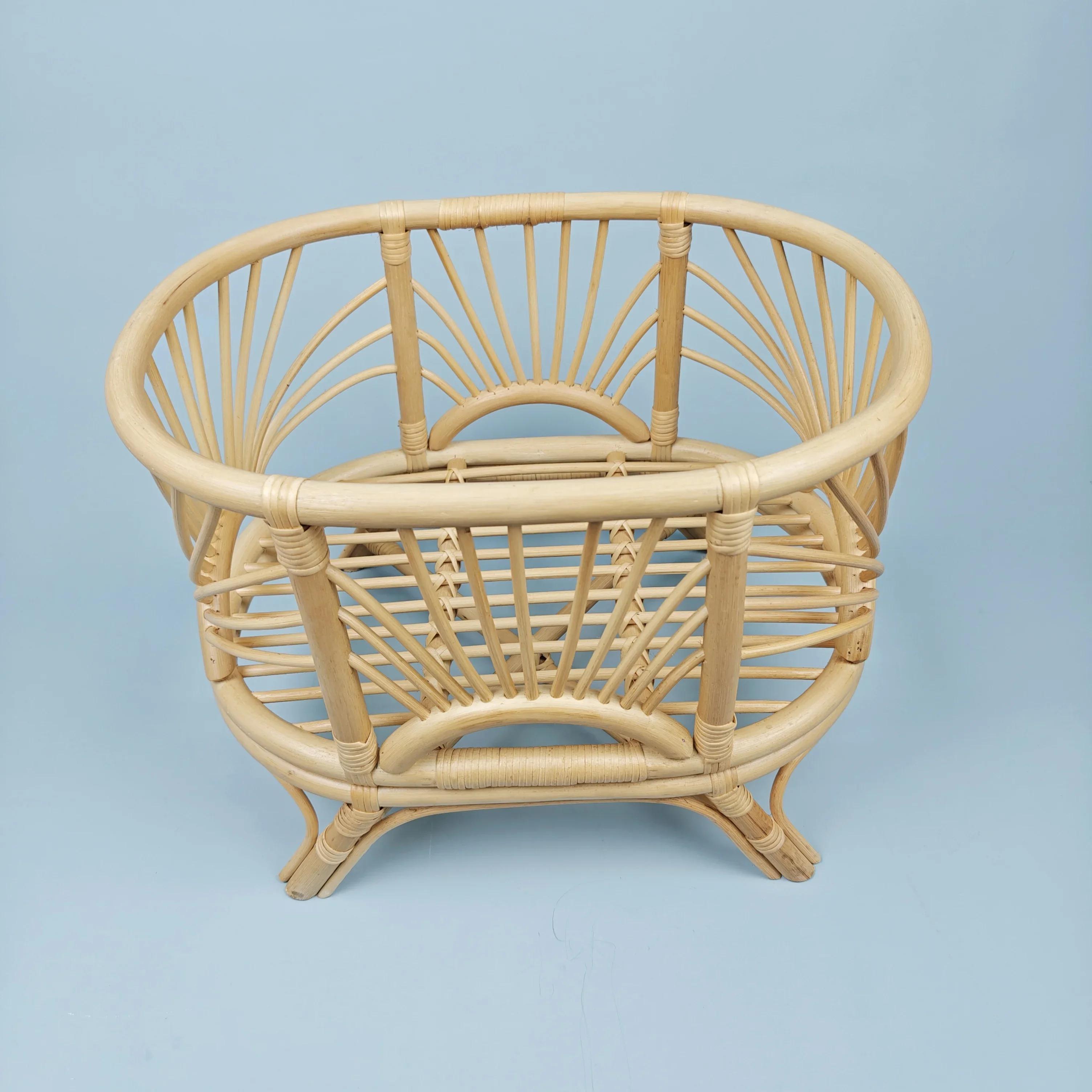 Grand lit de jumeaux pour bébé, accessoires de photographie pour nouveau-né, lit robuste rétro en ba