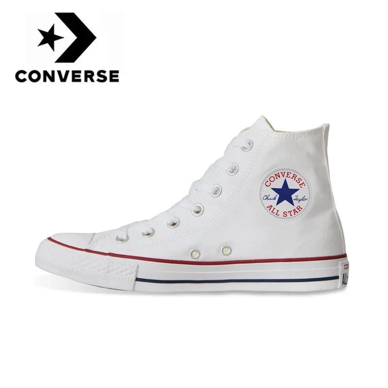 2026 Converse Canvas Casual Shoes pour hommes et femmes, noir et blanc, Chuck Taylor All Star, baske