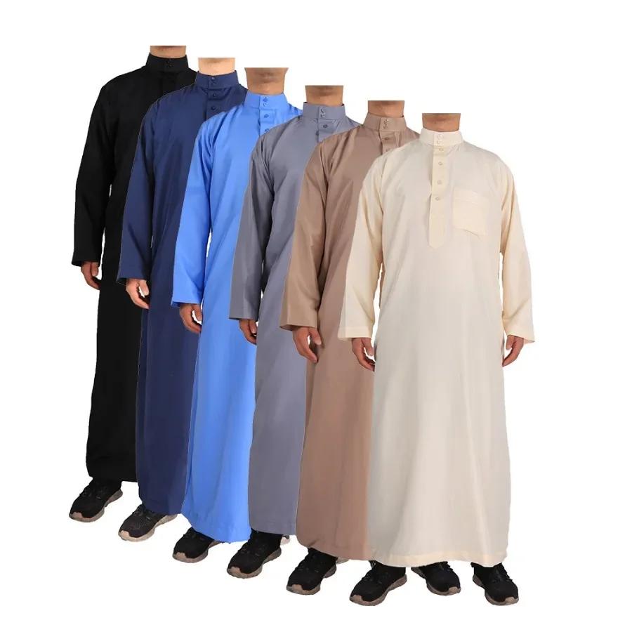 Vêtements islamiques hommes longueur à manches longues en vrac hommes musulmans arabie saoudite Paki