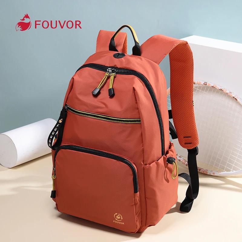 FouEisSac à dos étanche en nylon léger pour femme, cartable décontracté, grand sac à dos initié, mod