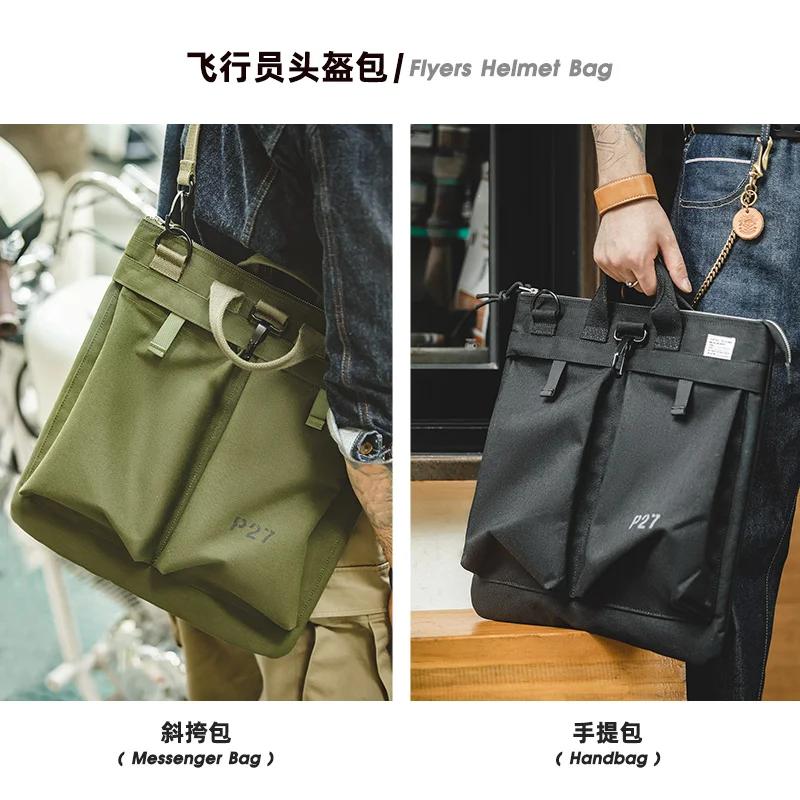 Maden Sac de Portage de Casque d'Équipement Tactique pour Hommes, Sac de Voyage Multi-Poche, Sac Mai