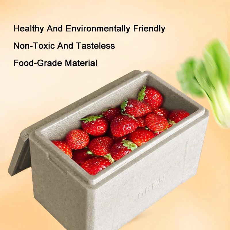 Boîte isolante écologique, boîte en mousse de polypropylène élargie, boîtes de crème glacée pour gar