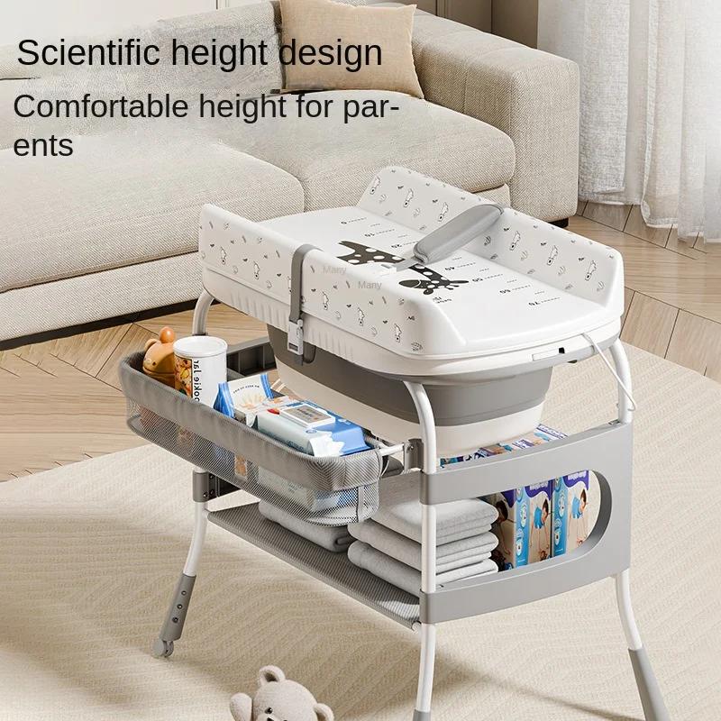 Table d'allaitement 2 en 1 pour bébé, Station de soins des couches pour bébé, fonction multifonction