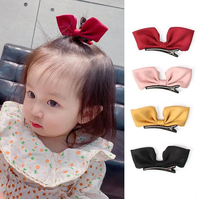 Épingles à cheveux à nœud coréen pour enfants, 2 pièces, couvre-chef doux et mignon pour filles, Bar