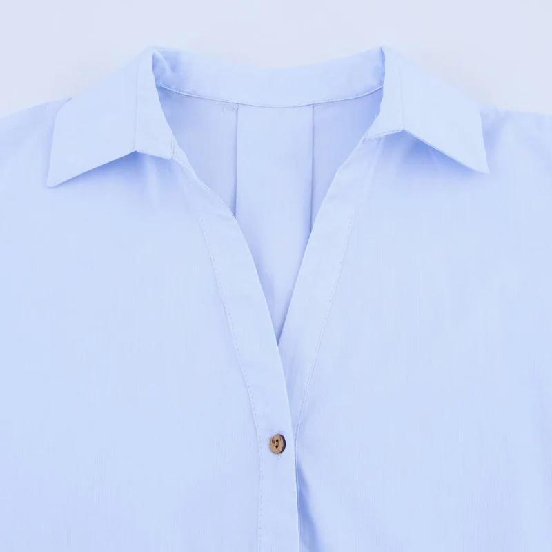 HXAO 2025 chemise femme été culture chemises et chemisiers surdimensionnés blanc bleu Rose marron ch