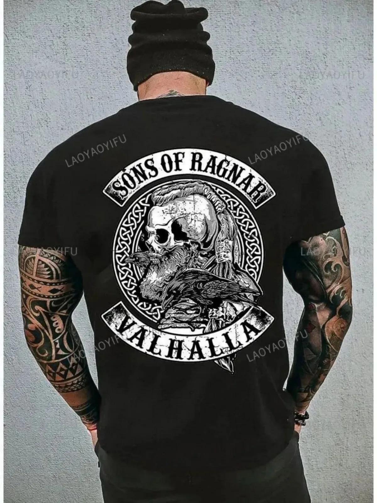 T-shirt col rond doux et respirant pour hommes, motif imprimé crâne américain, adapté aux loisirs de