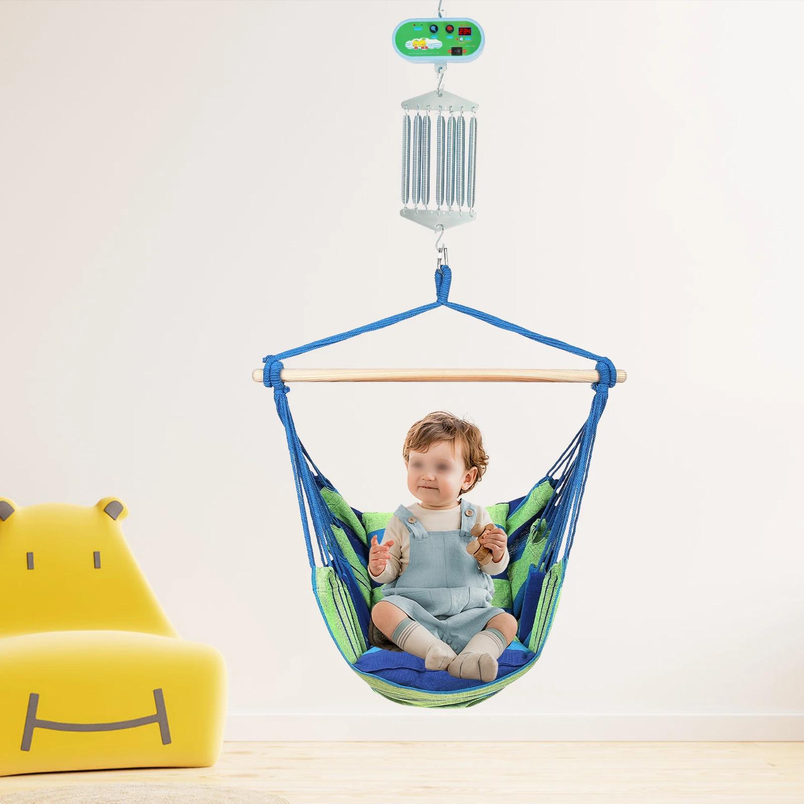 Berceau électrique à ressort pour bébé à 7 ressorts, contrôle avec réglages réglables, charge de 20k