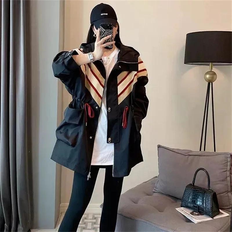 Manteau coupe-vent à capuche pour femme, coupe-vent de sport, Collection printemps 2023, nouveaux vê