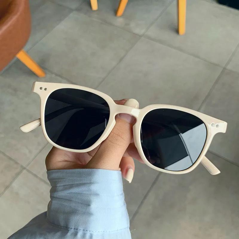 Nouvelles lunettes de soleil vintage de luxe pour femmes et hommes, montures carrées et petites rond