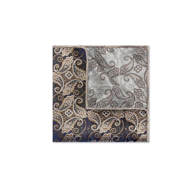 Vintage Paisley hommes Design britannique imprimé fleuri poche carré mouchoir poitrine serviette cos