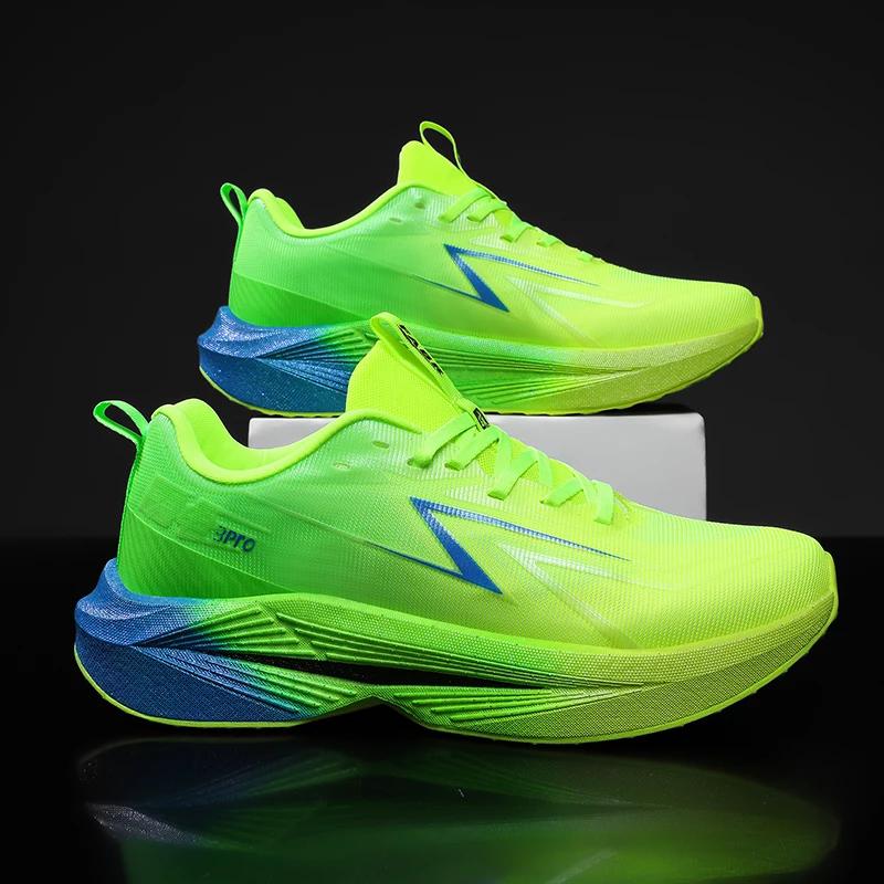 Chaussures de course 2026 avec plaque carbone, spécialité marathon, pour hommes et femmes, respirant