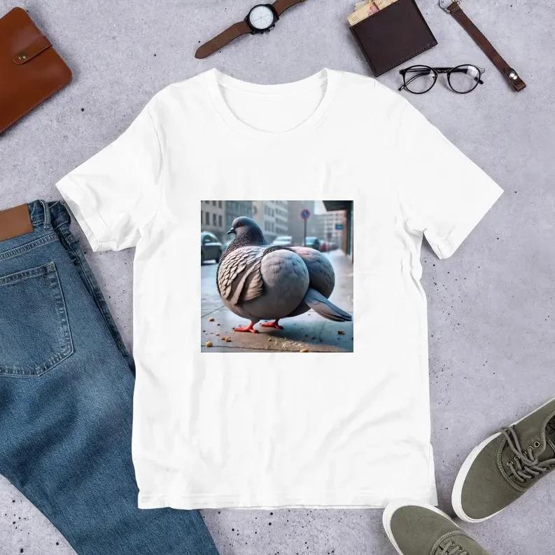Gyatt Gen Z Meme Pigeon T-Shirt drôle Brainrot Pigeon femmes vêtements graphique Kawaii esthétique H
