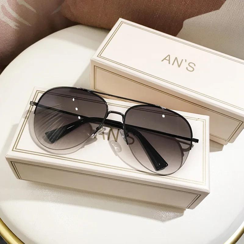 Nouveau Vintage pilote lunettes De soleil femmes hommes marque lunettes De soleil rondes femme lunet