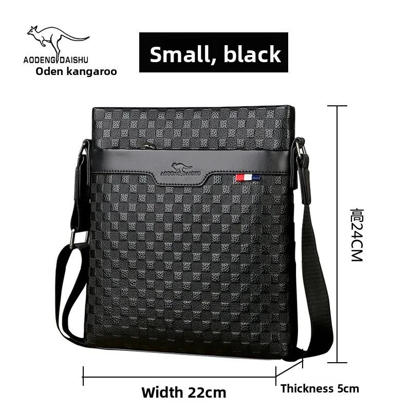 Sac à bandoulière simple en cuir de vache véritable pour hommes, nouveau Style 2025, sac d'affaires