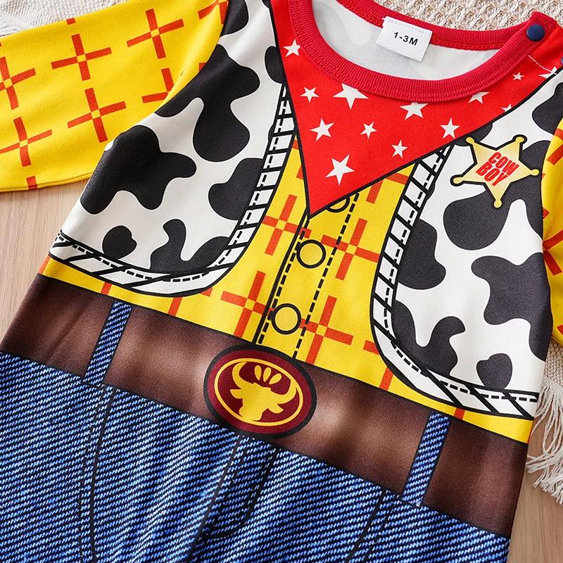 Vêtements pour nouveau-nés de 0 à 24 mois, une pièce, dessin animé, manches longues, pantalon, Banqu