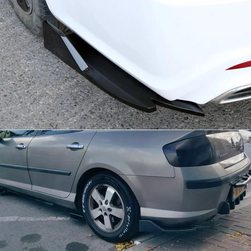 Paire de becquets de pare-chocs arrière de voiture universels, Protection d'habillage d'aile en Fibe